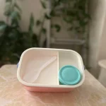 ظرف غذای سطلی دسته دار 3 رنگ