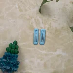 گیره مو تق تقی رنگ آبی کد 42